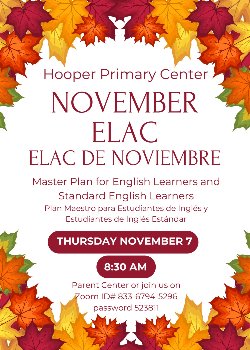 Nov. ELAC flyer